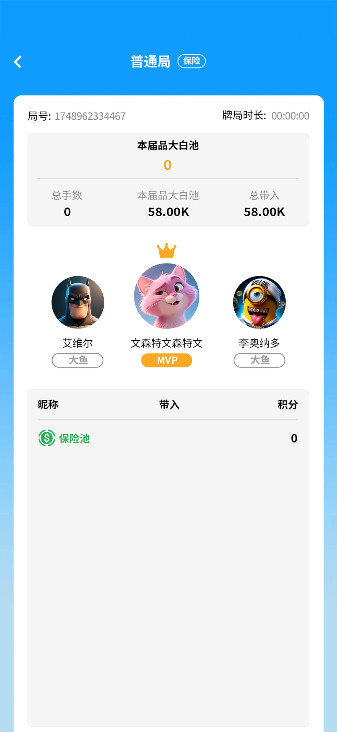 牌桌